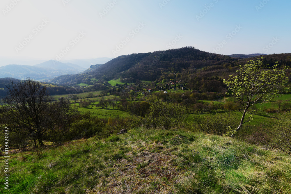 Fototapeta premium Path and hills in mountains