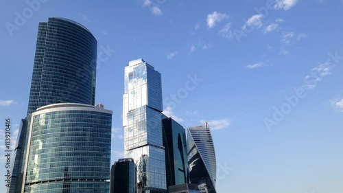 View of Moscow from the roof of a multistory building