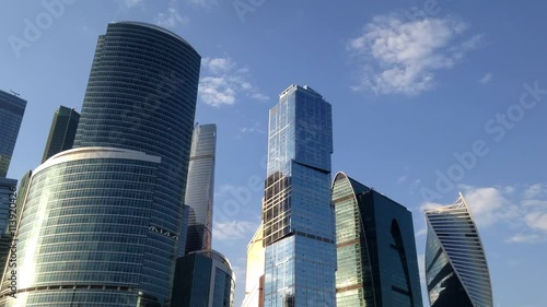View of Moscow from the roof of a multistory building
