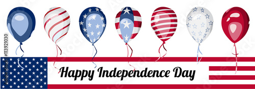 America independence day vector banner