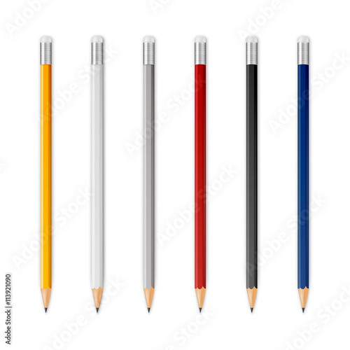 Wooden sharp pencils