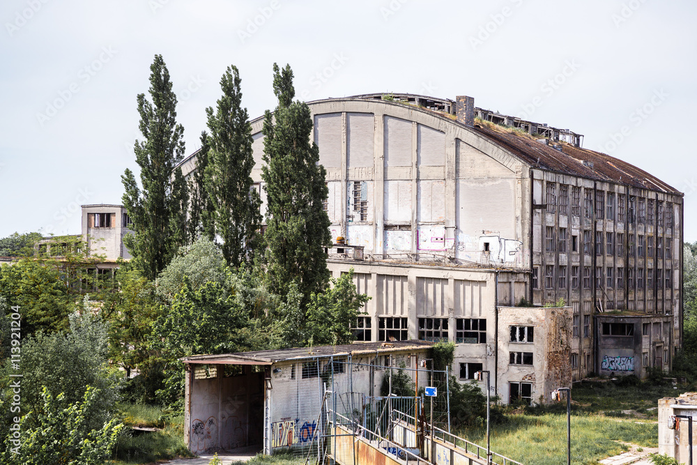 Old ruined industrial building Old ruined industrial building