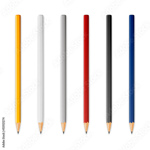 Wooden sharp pencils