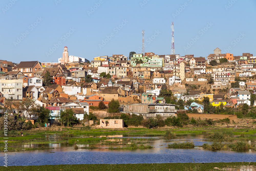 Cityscape of Antananarivo, Madagascar, in September 2013