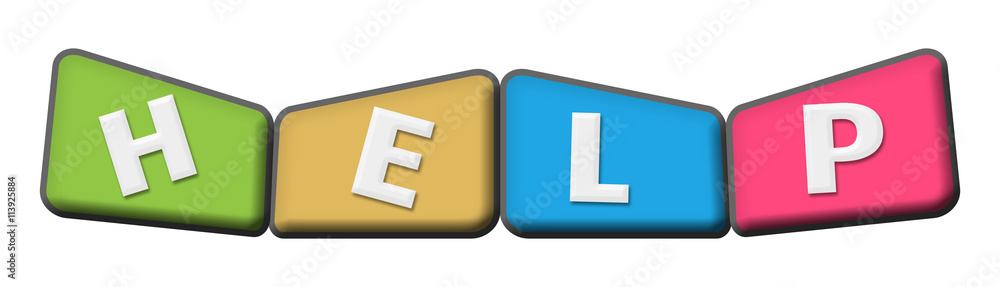 Help Colorful Four Rounded Squares Help Colorful Four Rounded Squares