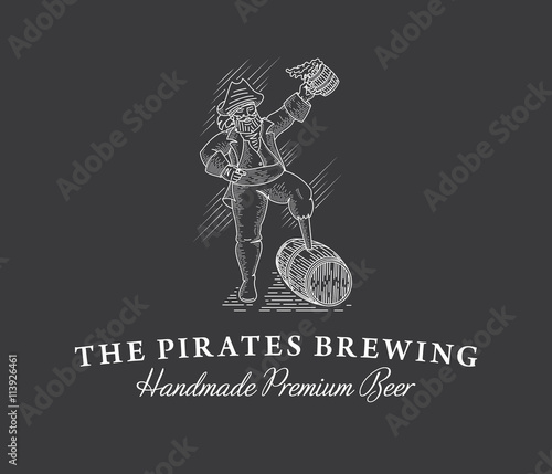 The Pirates Brewing White on Black
