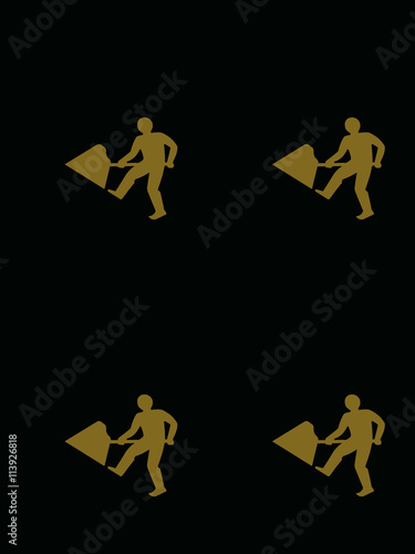 Wallpaper Mural Artistic British Roadworks Digging Scene  Torontodigital.ca