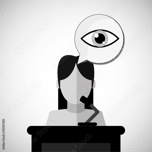 Law design. Justice icon. Flat illustration, vector graphic