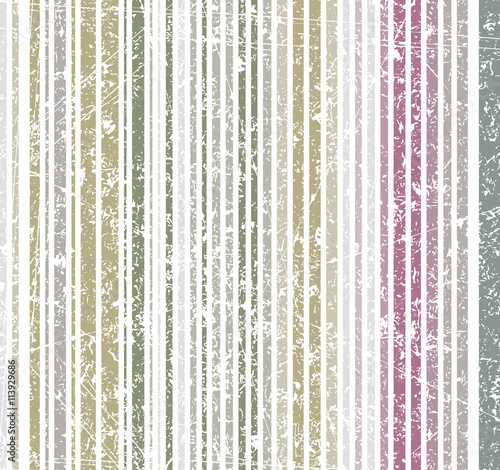Seamless burn colors grunge style shabby stripe pattern. Vector illustration for your design.