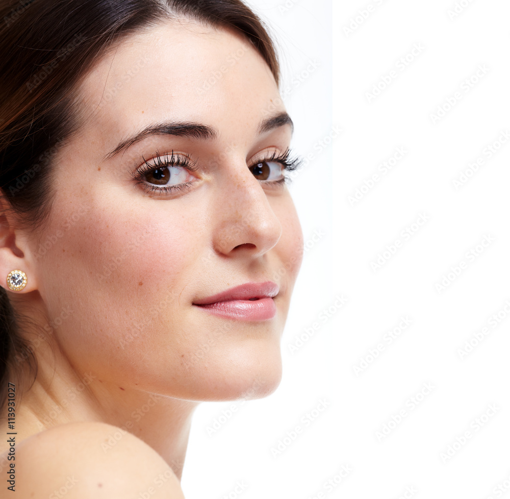 Beautiful woman face. Beautiful woman face.