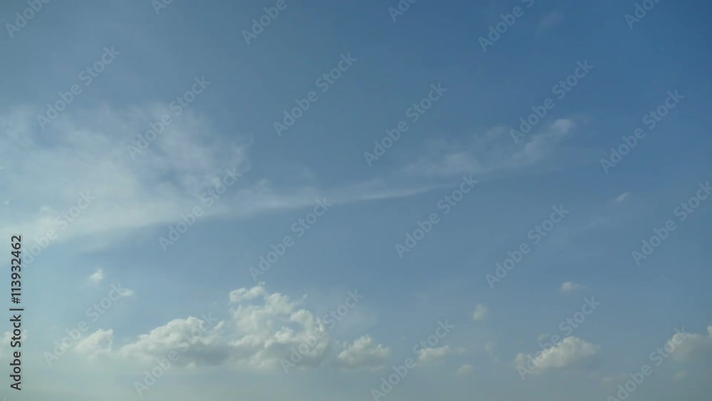 Time lapse white cloud moving on blue sky Time lapse white cloud moving on blue sky