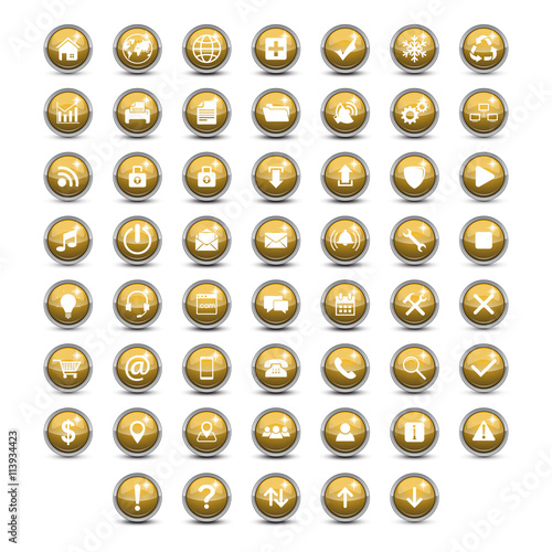 set icon button yellow