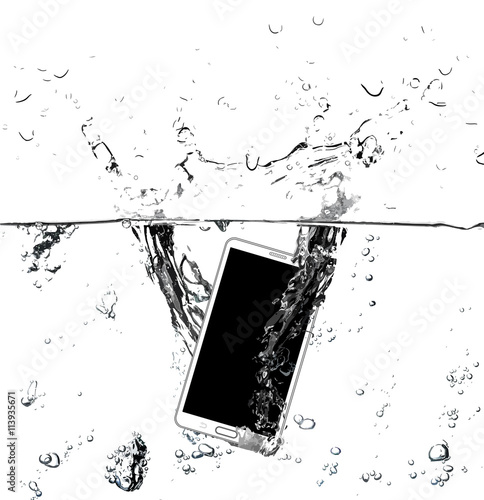 Smart phone on water