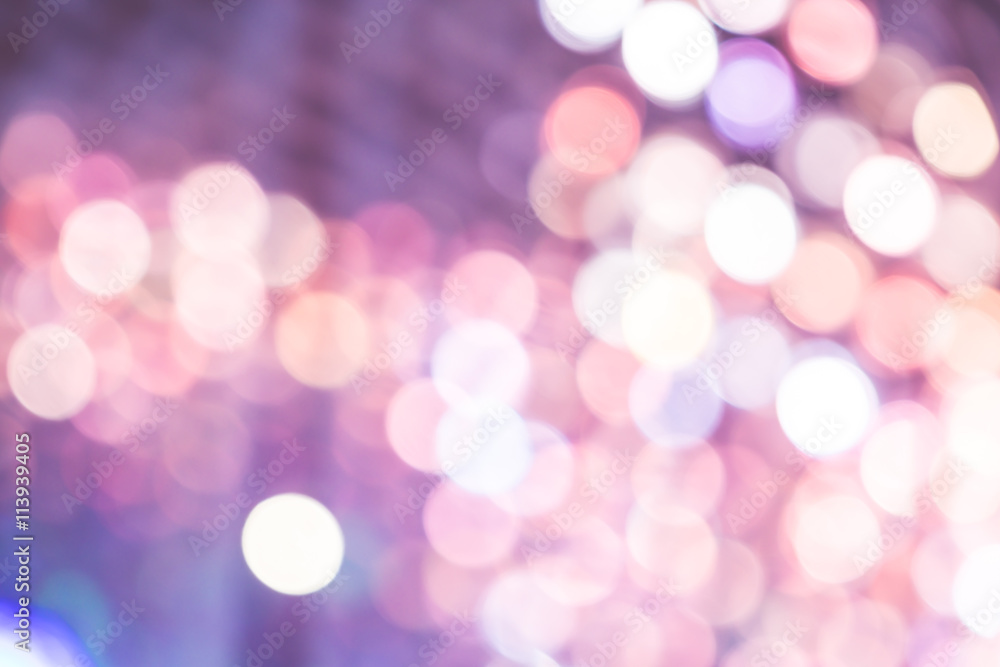 Abstract colorful bokeh light background.