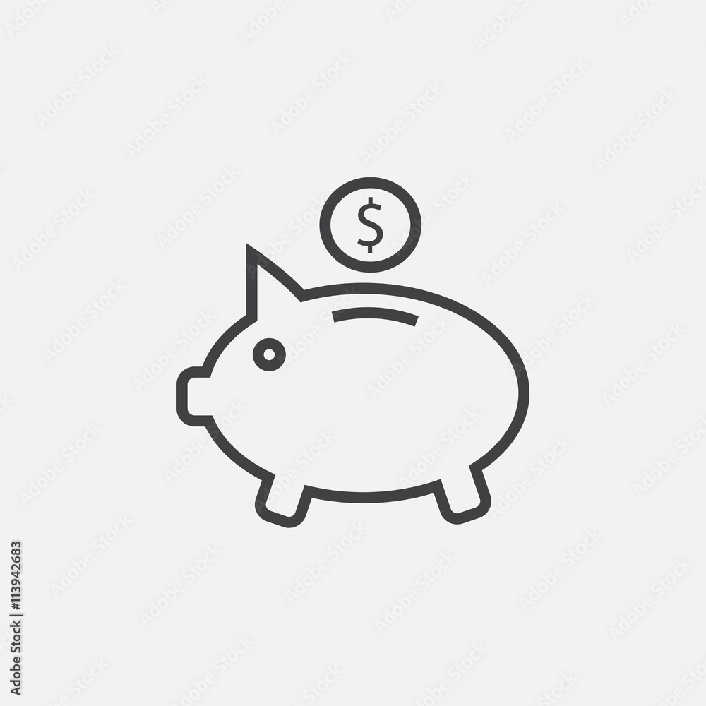 piggy bank icon piggy bank icon