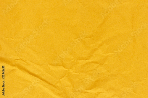Yellow Crumpled Paper Background./Yellow Crumpled Paper Background
