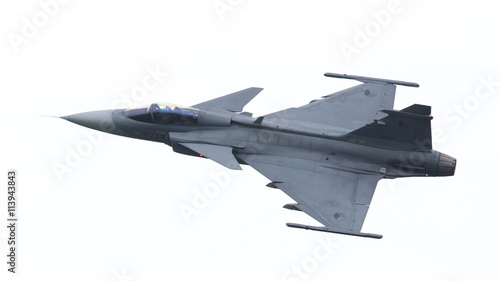 Fotografie LEEUWARDEN, THE NETHERLANDS-JUNE 10: Modern tactical fighter jet