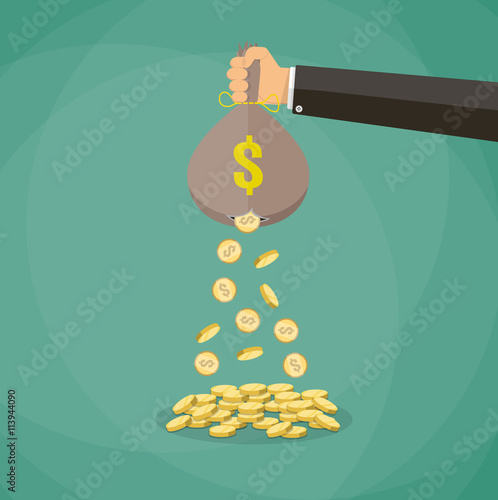 money bag with hole
