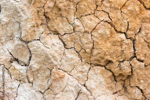 Crack soil on dry season, Global warming effect