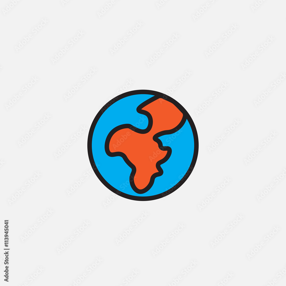 earth globe icon earth globe icon