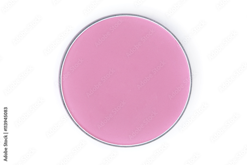 top view beautiful pink color blusher makeup