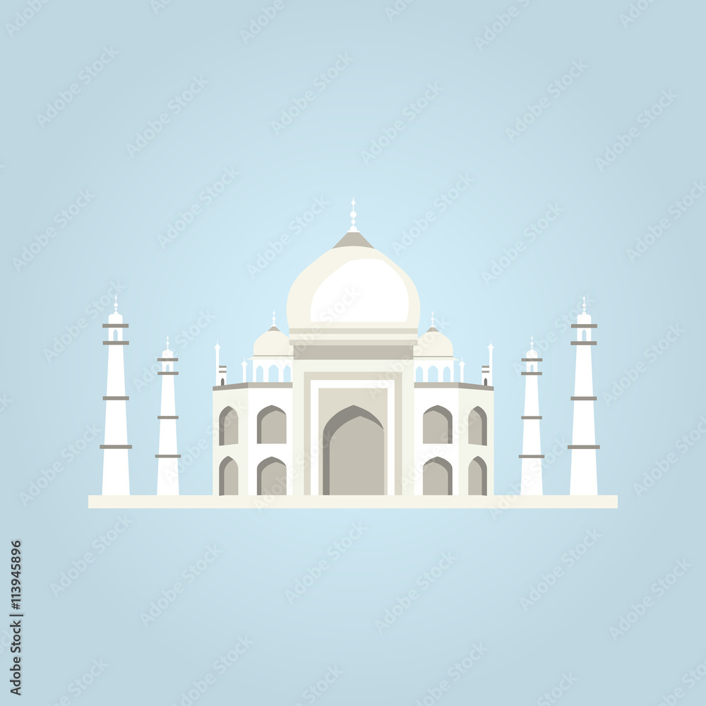Taj Mahal vector illustration