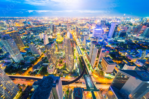 Canvas Print Bangkok business center