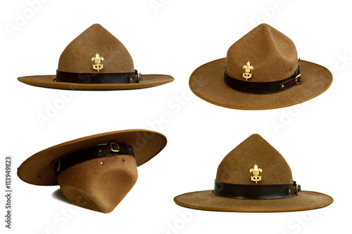 brown brim hat - hat of scout