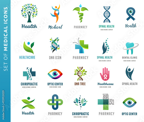 medical, healthcare and pharmacy icons