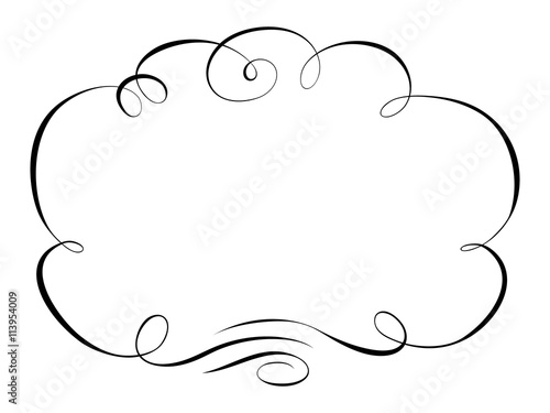 calligraphy ornamental decorative frame