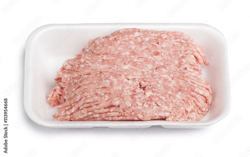 Forcemeat on plate Forcemeat on plate