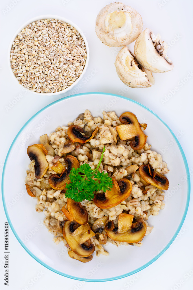 Barley Porridge with Mushrooms Barley Porridge with Mushrooms