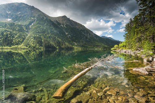 Fototapeta Naklejka Na Ścianę i Meble -  tranquil nature at lake in mountains