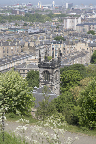 Cityscape of view over Edinburgh; Scotland