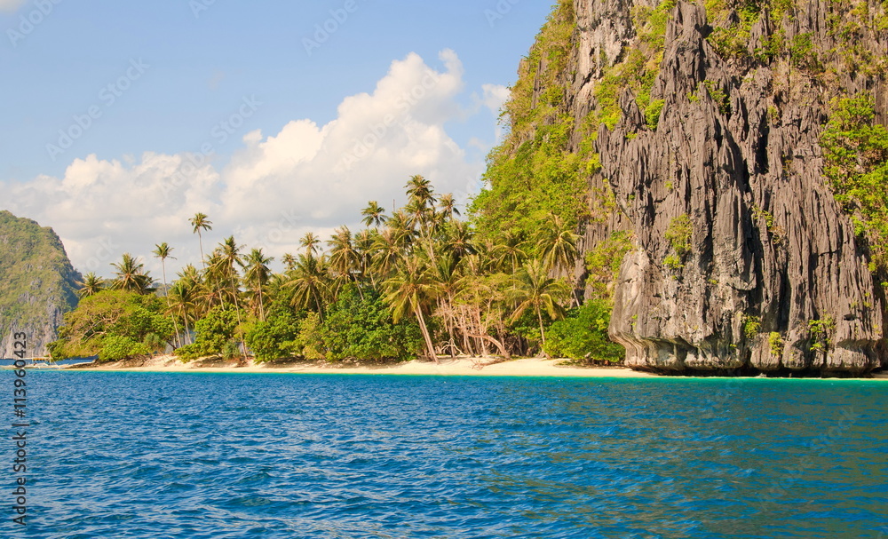 Landscape of tropical island. Palawan island. Philippines. Landscape of tropical island. Palawan island. Philippines.