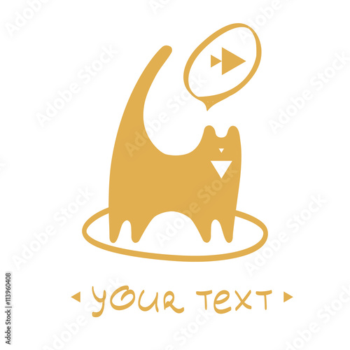 Illustration with cat