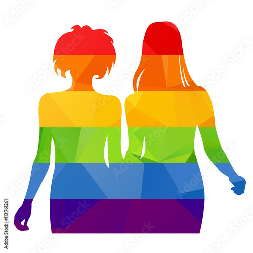 two rainbow girls