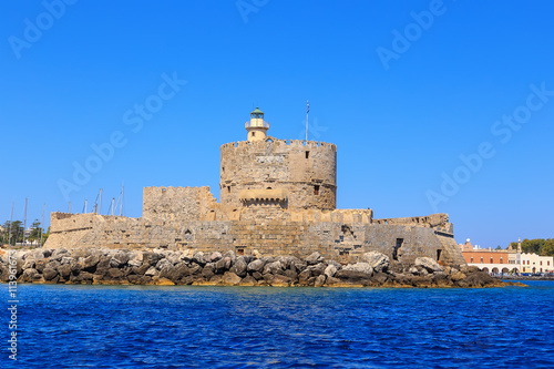 Fort Saint Nicolas Rhodes, Summer in Greece sunny