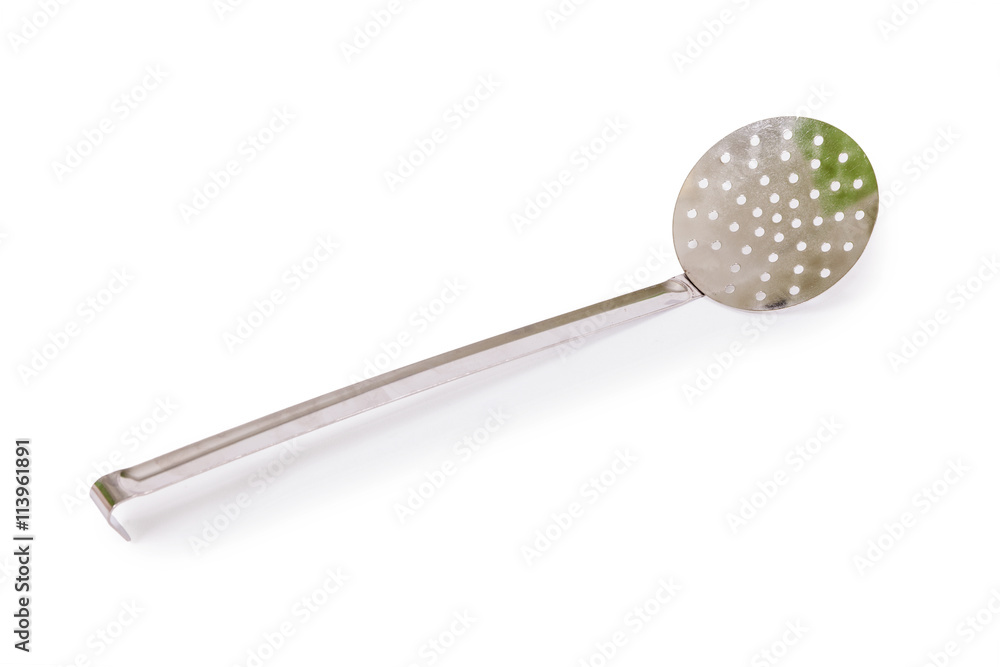 metal skimmer isolated on white background metal skimmer isolated on white background