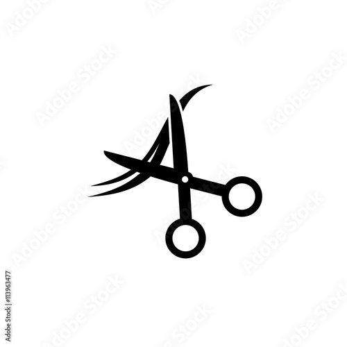 Haircut simple icon