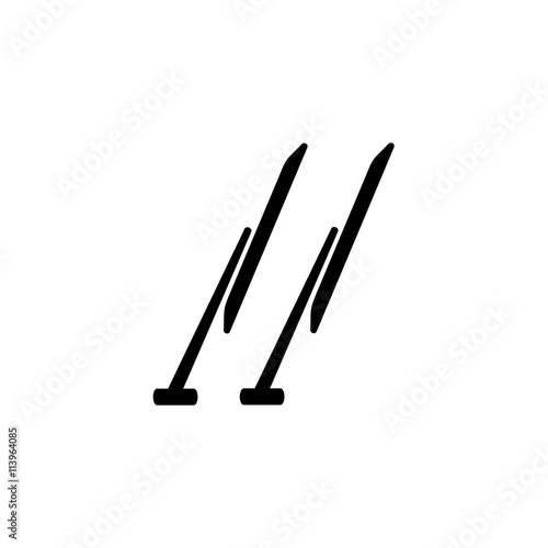 Windscreen wipers simple icon