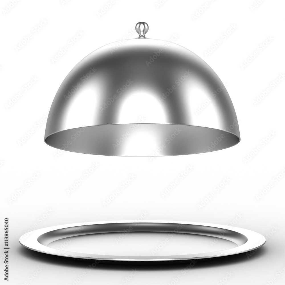 3d tray on a white background for the object 3d tray on a white background for the object