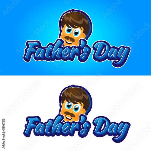 Happy father's day. Vector illustration.
