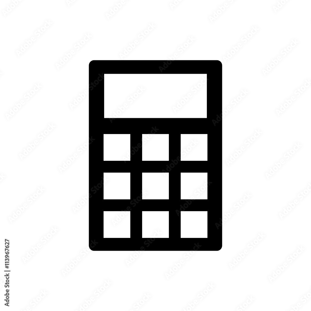 Calculator icon. Vector illustration
