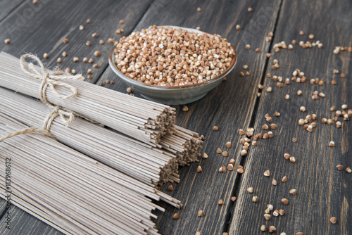 Japanese vermicelli noodles photo