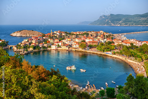 Amasra town on the Black sea coast, Turkey photo