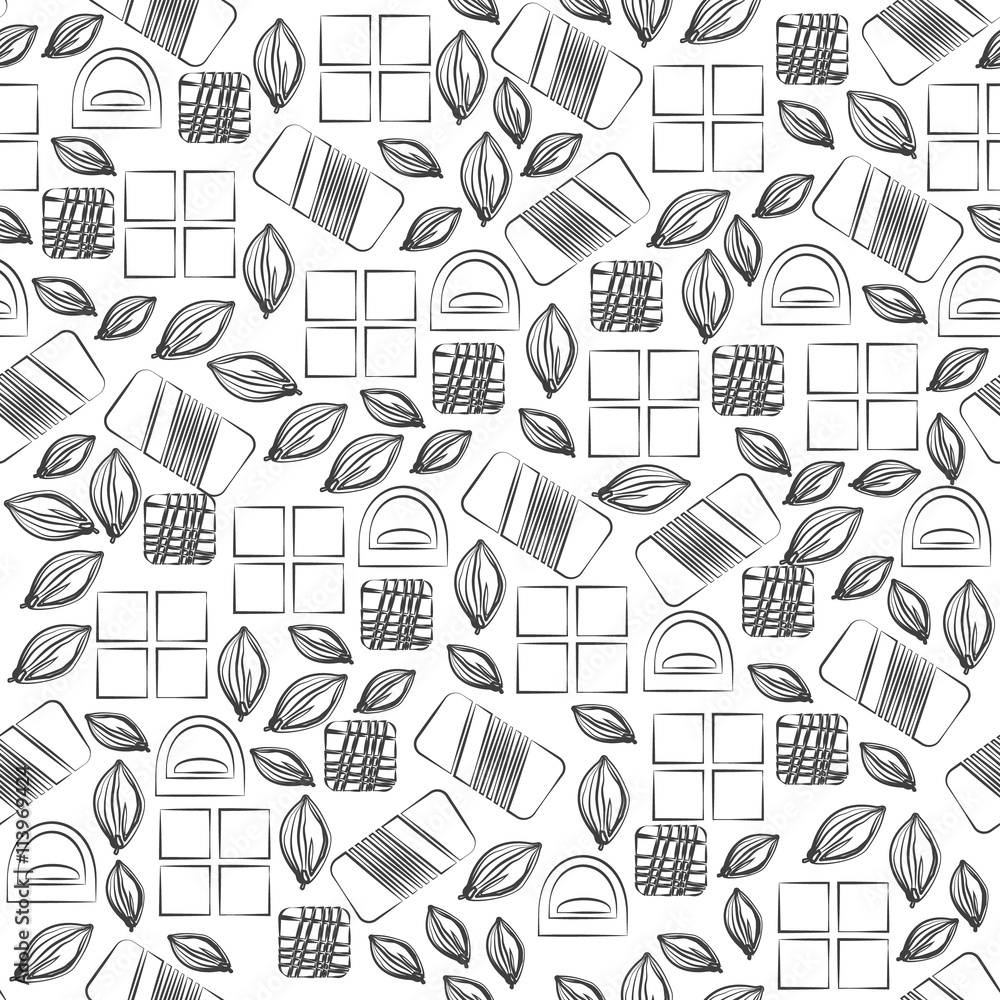 Seamless pattern with chocolate sweets isolated on white background Seamless pattern with chocolate sweets isolated on white background