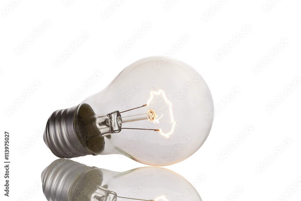 light bulb isolated on a white background light bulb isolated on a white background