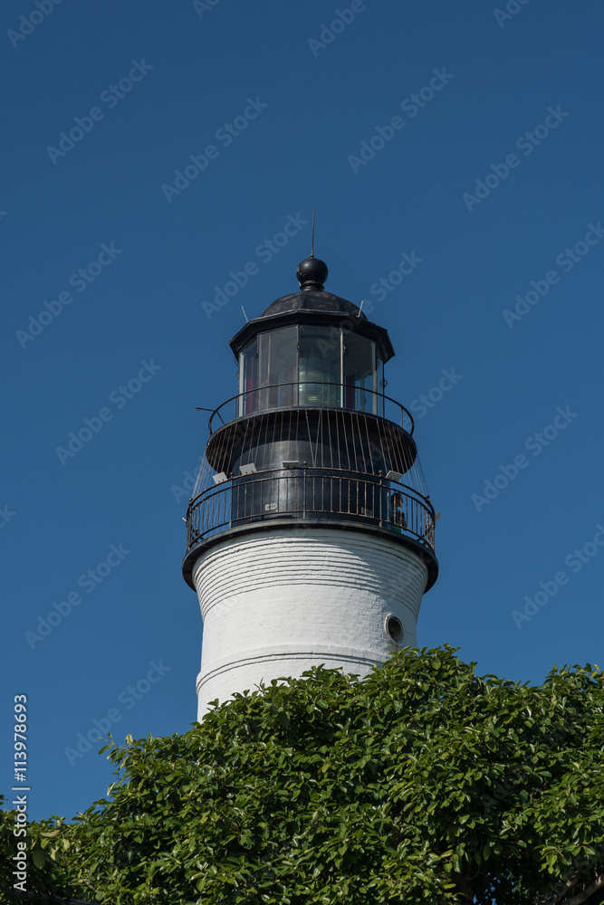 Lighthouse / Light House Against Deep Blue Sky Lighthouse / Light House Against Deep Blue Sky