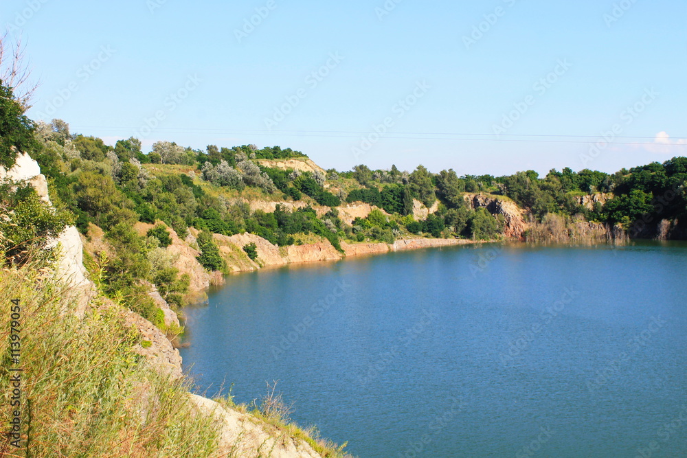 Lake at abandoned quarry 